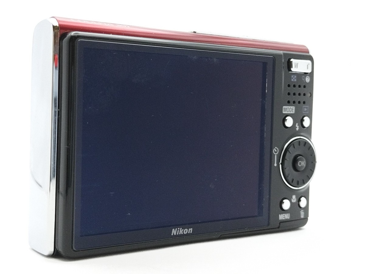 Nikon COOLPIX S51 Red 8.1MP 3x Zoom Compact Digital Camera from