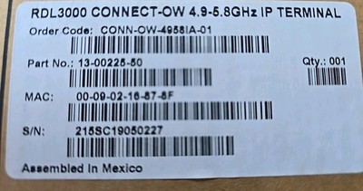 Redline RDL-3000 IP terminal