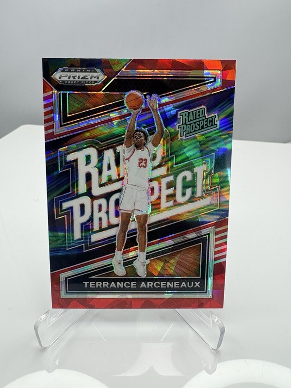 2024-25 Panini Prizm Draft Picks - Rated Prospect Terrance Arceneaux #3 Red Ice