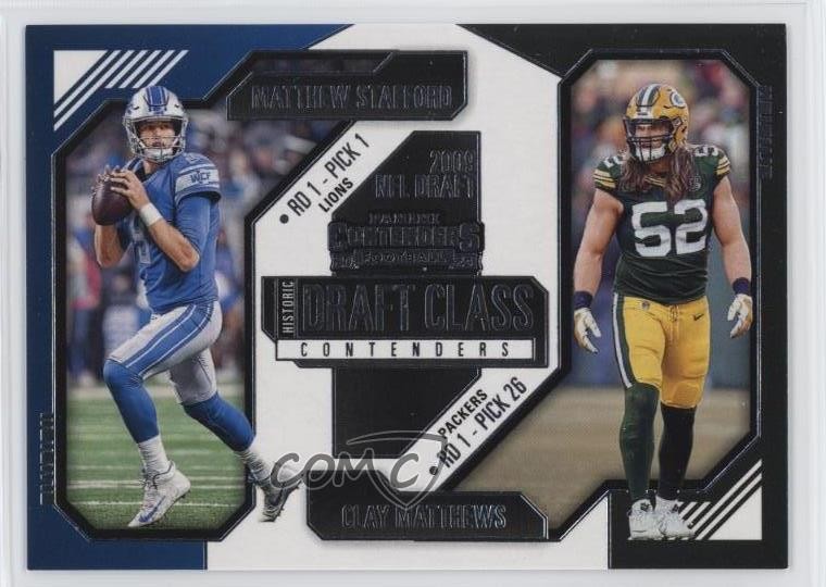 2024 Panini Contenders Historic Draft Class Matthew Stafford Clay Matthews 1eh5