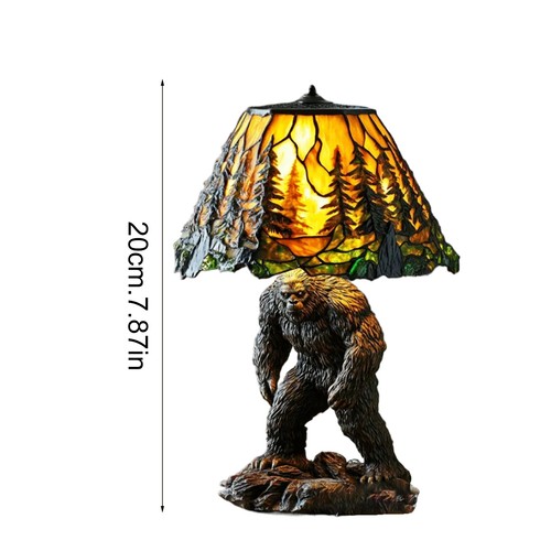 Animal Table Lamp LED Animal Bedside Table Lamp Resin Sculpture Desk Lamp - Picture 12 of 20