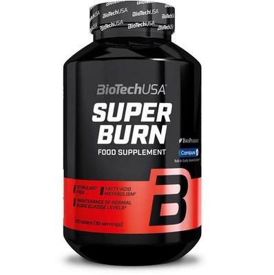 (130,65 EUR/kg) Biotech USA Super Burn 120 Tabletten Gewichtsverlust Diät CLA