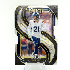 Riley Moss 2024 Panini Select Premier Silver Prizm Die Cut #190 Broncos 🔥  SSP