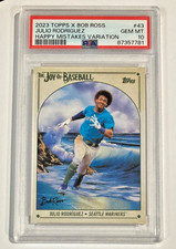 2023 Topps Bob Ross Joy Baseball Julio Rodriguez Happy Mistakes Sp Psa Gem Mt 10