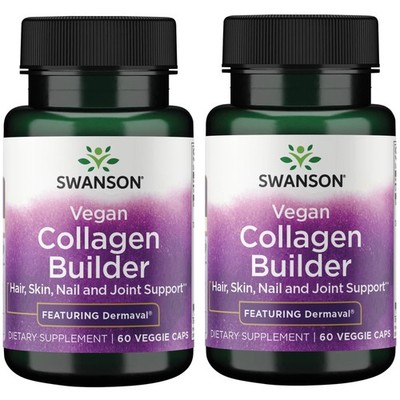 Swanson Vegan Collagen Builder - Featuring Dermaval - Hair Skin Nail Health -