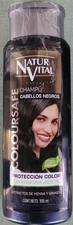 Natur Vital Color Safe Shampoo Henna Black Damaged Hair 300ml 10.1oz Exp 08/2028