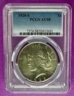 1928 S $1 Peace Dollar PCGS AU58 (691)