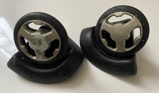 It Suitcase Replacement Wheels Black Silver 'Retired' Working - Pair 'Lightest'