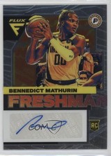 2022-23 Panini Flux Freshman Signatures Bennedict Mathurin #FFS-BNM Auto 01w3