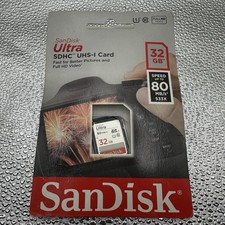 SanDisc Ultra 32GB SDHC Memory Card UHS-1 Class 10 High Speed New