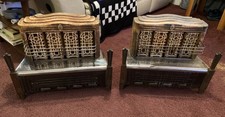 2- Antique Vintage 1900s Fosco Gas Heater Fireplace Schroedinger Columbus Ohio