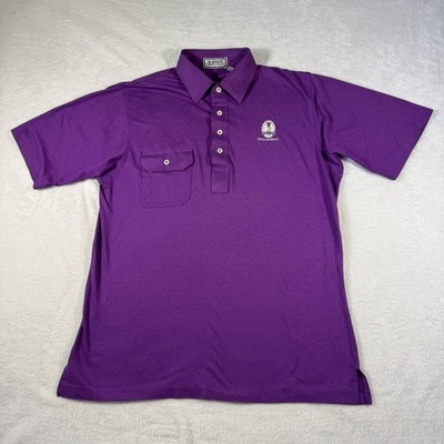 Aureus Polo Shirt Mens Large Purple Opryland Hotel Springhouse Golf
