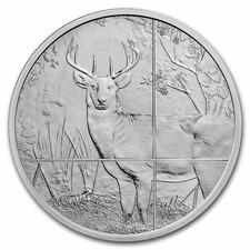 1 oz Silver Round - Gun & Rod (Deer) 84.86 per troy oz