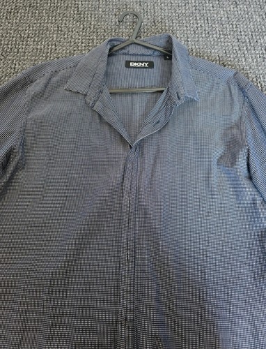 DKNY Casual Navy Shirt Size L - Picture 2 of 6