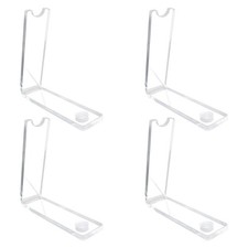 4PCS Acrylic Single Pen Holder Stand Clear Pencil Display Stands Makeup Brush...