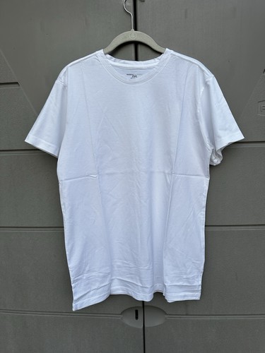 Majestic Filatures Basic T-Shirt Mens Medium Supima Cotton White Short Sleeve - Picture 2 of 11