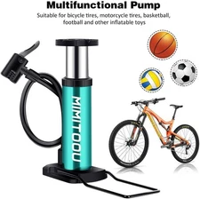 Bike Pump, Mini Bicycle Pump Portable Bike Floor Pump with Presta and Schrader