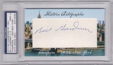 Billy Gardner New York Giants 2012 HA PSA DNA Auto 9 Mint 2t World Series Champ