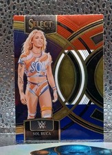2024 Panini Select Wwe - Premier Level Sol Ruca #106 Red & Blue Prizm
