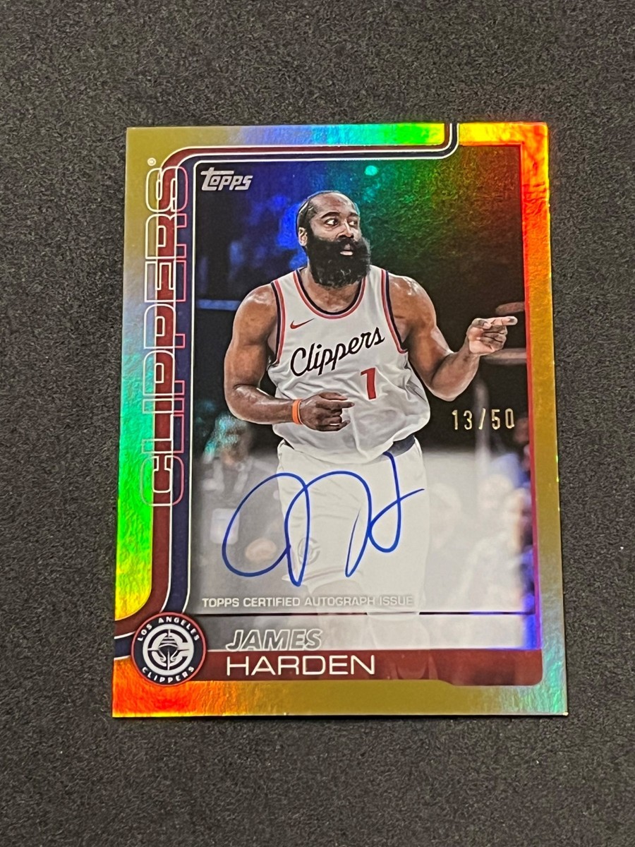 2025-26 Topps Basketball James Harden Flagship Real Ones Auto Gold