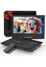 WONNIE 12.5 Portable DVD Player for Car with 10.5 Swivel Screen, 5 Hours Rech...