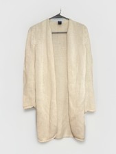 Gap Ivory Knit Open Front Cardigan Sweater Long Sleeve Size S