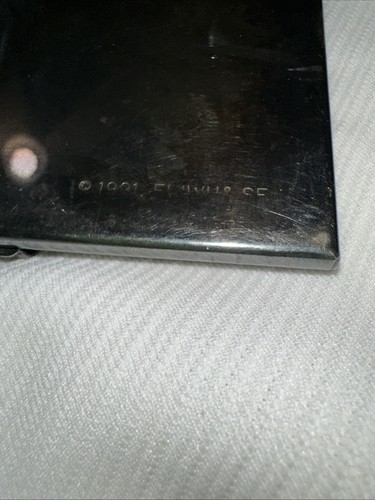 FRANK LLOYD WRIGHT SILVER CARD CASE, OAK PARK CEILING GRILLE DESIGN - Picture 8 of 8