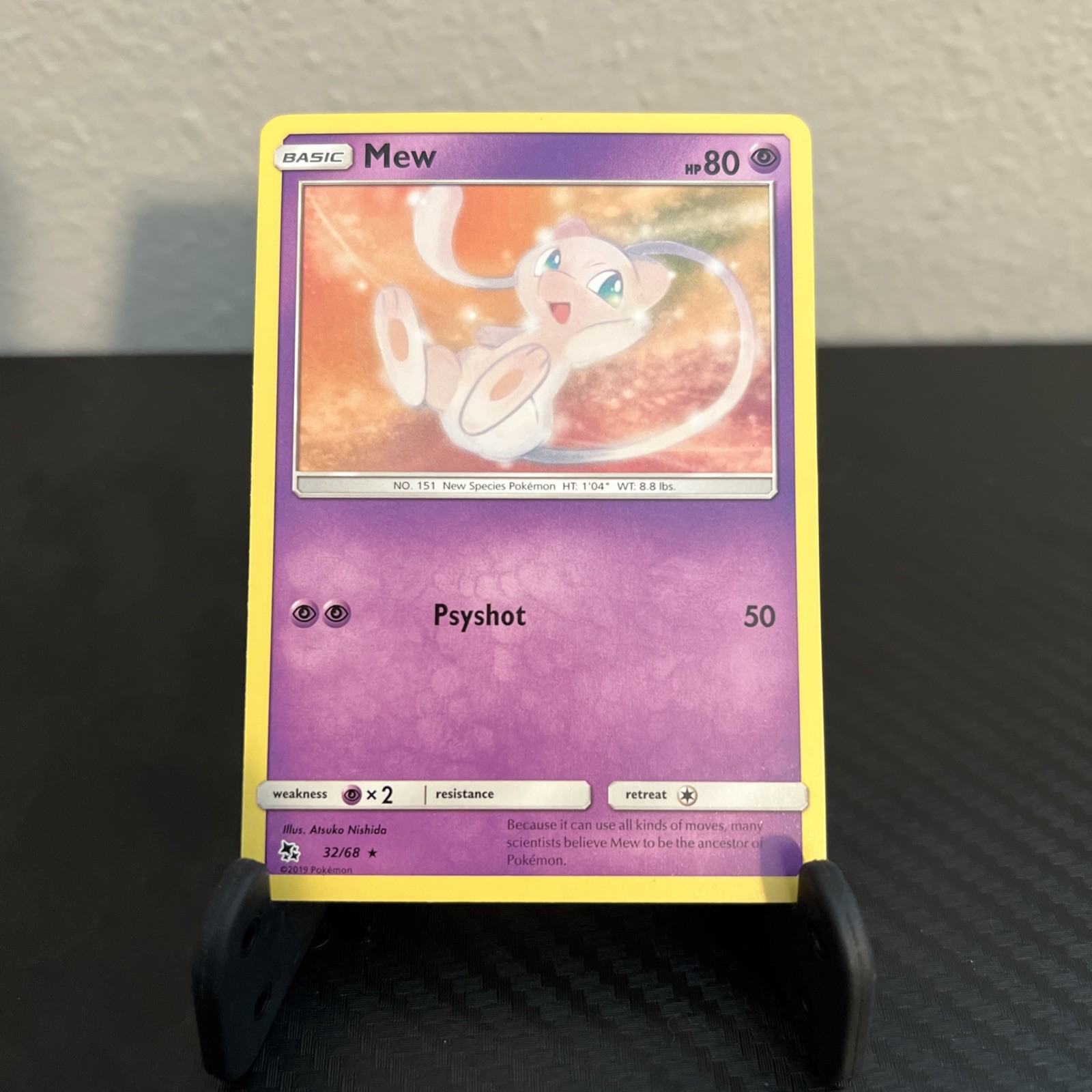 Mew 32/68 Non Holo Rare SM Hidden Fates Pokemon TCG Card NM 