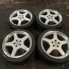 Genuine 18” Mercedes Amg Monoblock Alloy Wheels Deepdish Staggered 5x112