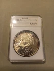 1881-S Morgan Silver Dollar, ANACS MS62 "Soapbox" Holder, Toner