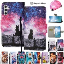 Flip Phone Case For Samsung Galaxy S25 Ultra S24 Plus S25FE Leather Wallet Cover