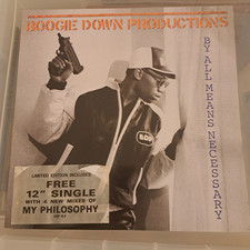 Boogie Down Productions - By All Means Necessary  LP + My Philosphy 12" Vinyl