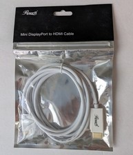 Rosewill 6 ft White Mini DisplayPort to HDMI Cable RCDC-14030 male-male