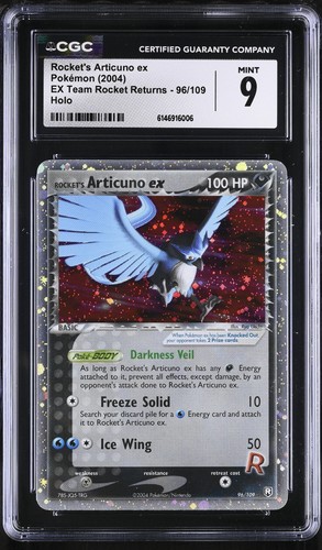 Rocket's Articuno ex graded CGC 9 for sale on eBay