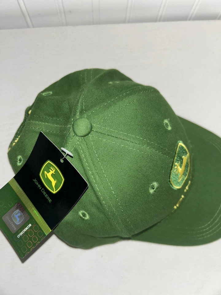 NUEVO John Deere Gorra Ajustable Tamaño Adulto Country Farm Verde Tractor Foto 2 de 4