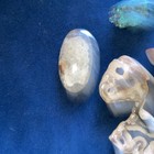 Vintage Sliced Agate Turquoise Jasper For Pendants Parts  Old Jeweler’s Estate — photo 3