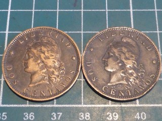 ARGENTINE 2 X 2 CENTAVOS 1889 & 1891 RECHERCHEES & QUALITES TTB !