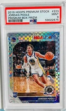 2019 HOOPS PREMIUM STOCK JORDAN POOLE PREMIUM BOX PRIZM /149 PSA 9