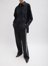 Tibi Active Knit Scottie Striped Jogger $445 Size S