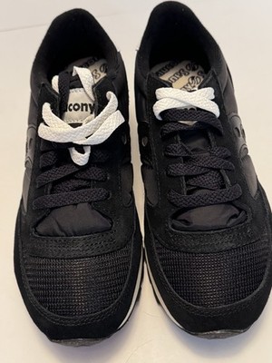 Saucony Shoes Mens 4 Jazz Sneaker Black Leather Low Top Comfort S70368-9