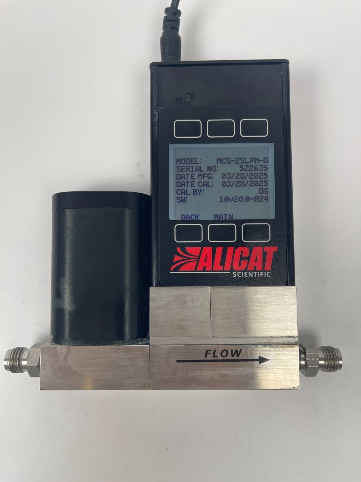 Alicat MCS-2SLPM-D-PROFINET Mass Flow Controller Gas N2, SO2 2025 | FULLY TESTED