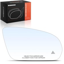 Right Passenger Side Heated Mirror Glass with Backing Plate for Auto Heated