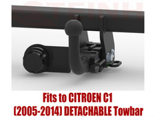 Abnehmbare Zug Stange für Citroen C1 (2005-2014) & 13 Stecker Bypass- Relais Set