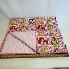 NEW Disney Princesses On 1 Side Quilt 38  X 40  Machine Made by An Eastern Star 