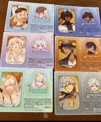 Fate/Grand Order Clear Sheet Set 6pcs Complete  Rare Collectible,