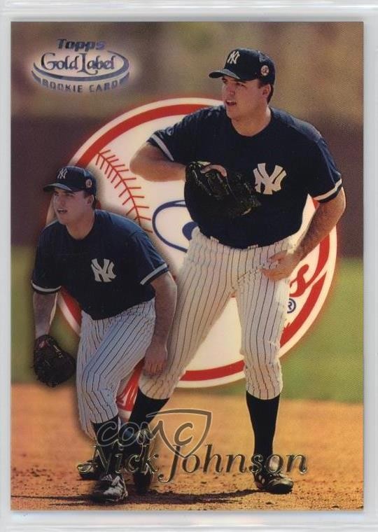 1999 Topps Gold Label Class 1 Black Nick Johnson #33 Rookie RC b8u