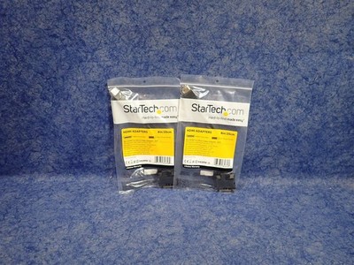 NEW Lot of 2 Startech HDDVIMF8IN HDMI M to DVI-D F Video Cable Adapter, 8'' (BN84