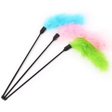 Cats Feather Wand with Bell Teaser and Exerciser Cats and Kitten Dur