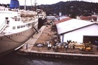 1972 Color Transparency 35mm Slide - Small Cruiseship - Docked In St Lucia