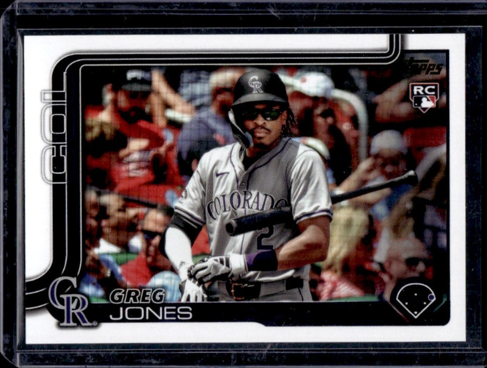 2025 Topps Greg Jones RC Golden Mirror Variation SSP #36 Rockies